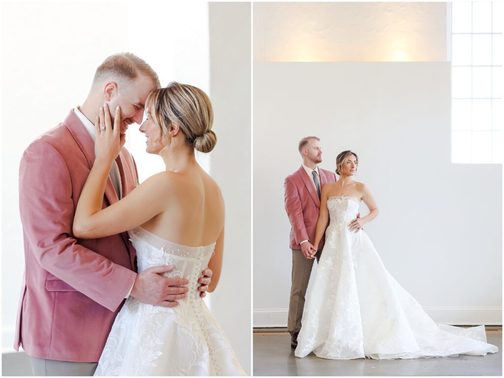 wedding photos pink suite 