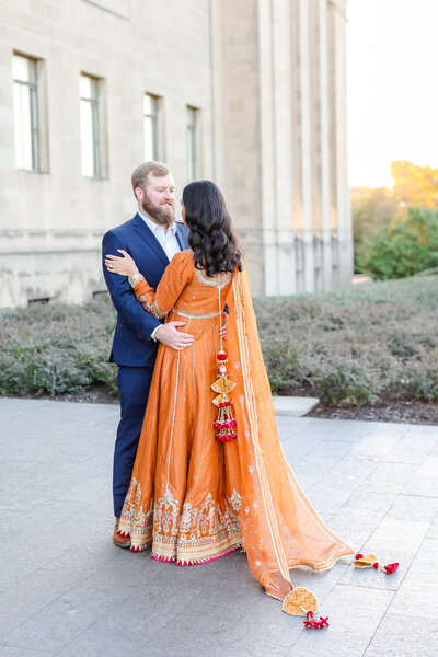 Indian American Fusion Wedding Nelson Atkins