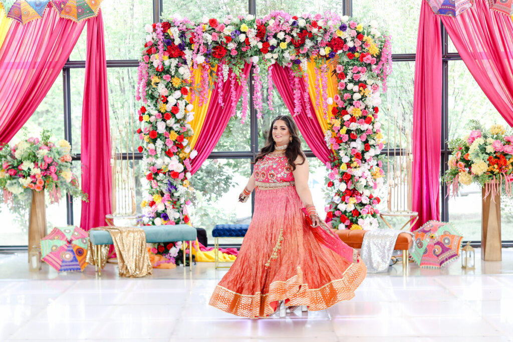 Indian Sangeet Avent Orangery in Kansas City - Kansas CIty Wedding Photographer for Indian Sikh Muslim Pakistani South Asian Weddings - Mandap - Henna - Mehndi - Sangeet Wedding Reception - Colorful Wedding Photography