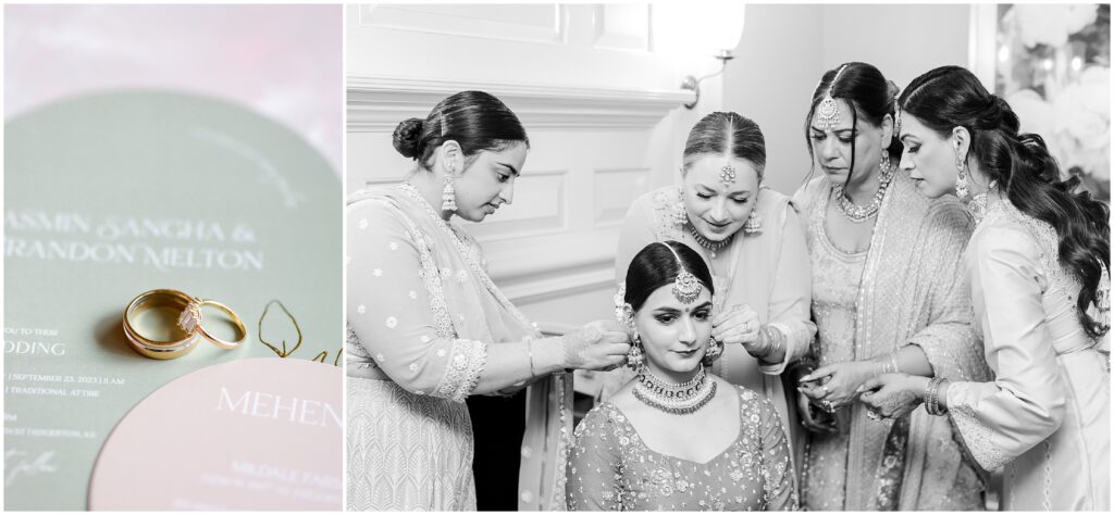Stunning South Asian Bridal Portraits from an Indian Fusion Sikh Wedding at Kansas Mildale Farms, featuring Sangeet, henna, baraat, dholi - Captured by Mariam Saifan Photography, Your Kansas City Wedding Photographe