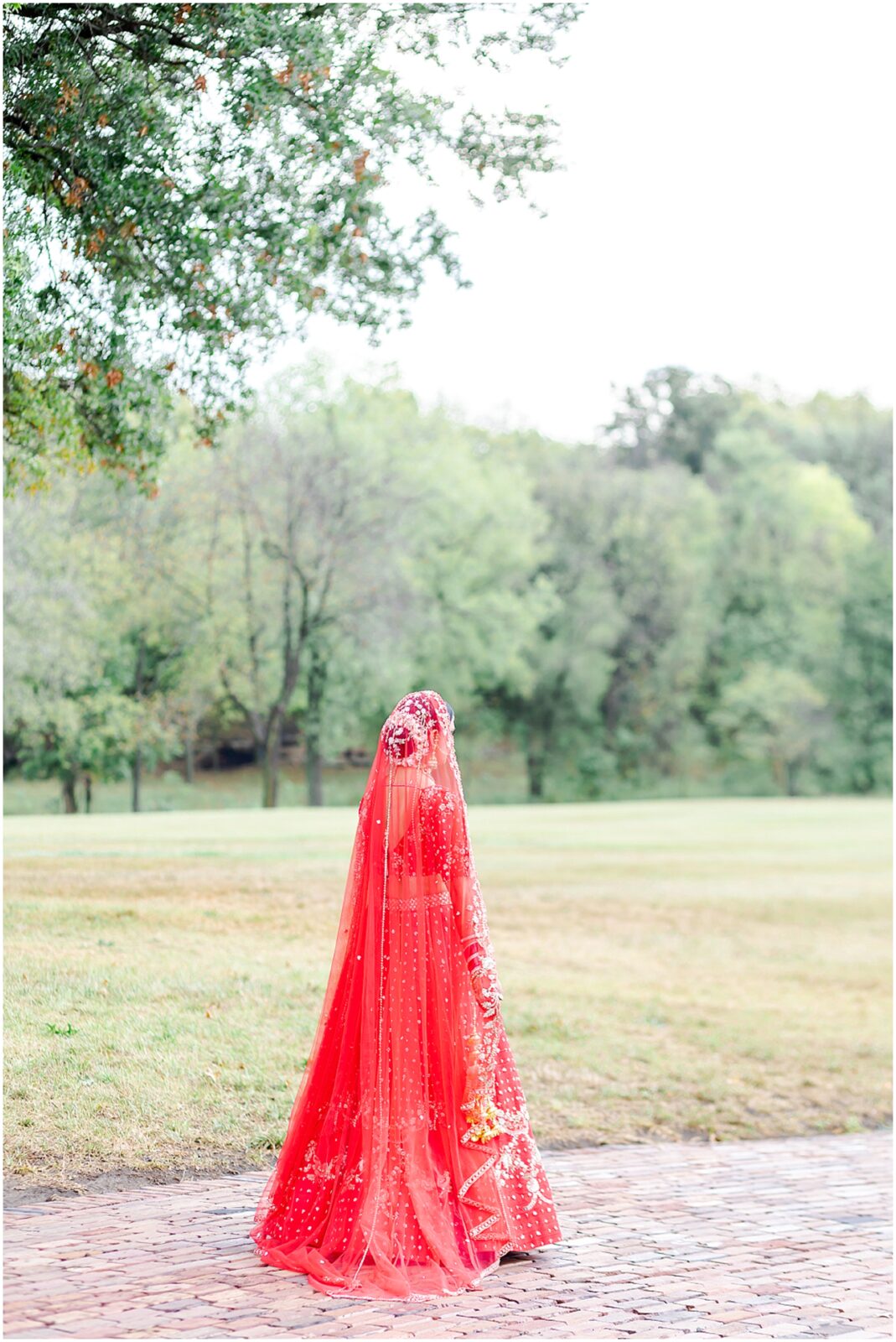 Elegant South Asian Bridal Portraits - Step into the Beauty of an Indian Fusion Sikh Wedding at Kansas Mildale Farms, including Sangeet, henna, baraat, dholi, through the Lens of Mariam Saifan Photography, Kansas City's Top Wedding Photographer - Langha 