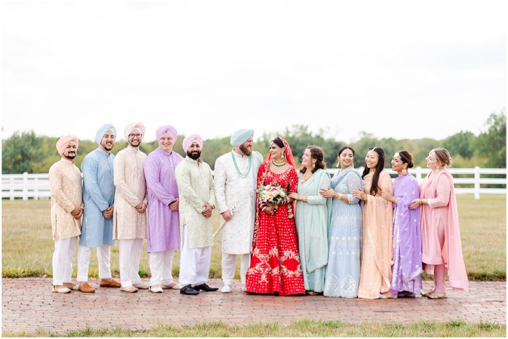 Timeless South Asian Bridal Portraits - Capturing the Essence of an Indian Fusion Sikh Wedding at Kansas Mildale Farms, including Sangeet, henna, baraat, dholi, by Mariam Saifan Photography - Your Kansas City Wedding Photographer of Choice