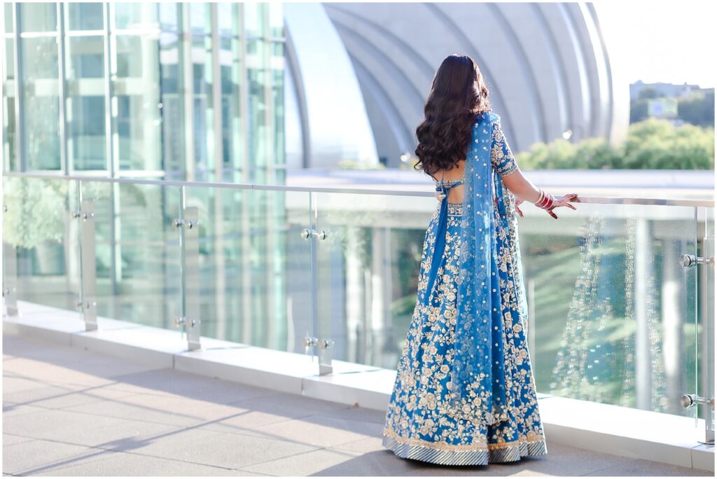 Breathtaking Moment as the Couple Exchanges Vows During Their Sikh Fusion Wedding Ceremony at Bardot, Loews, Kauffman Center in Kansas City - Mariam Saifan Photography