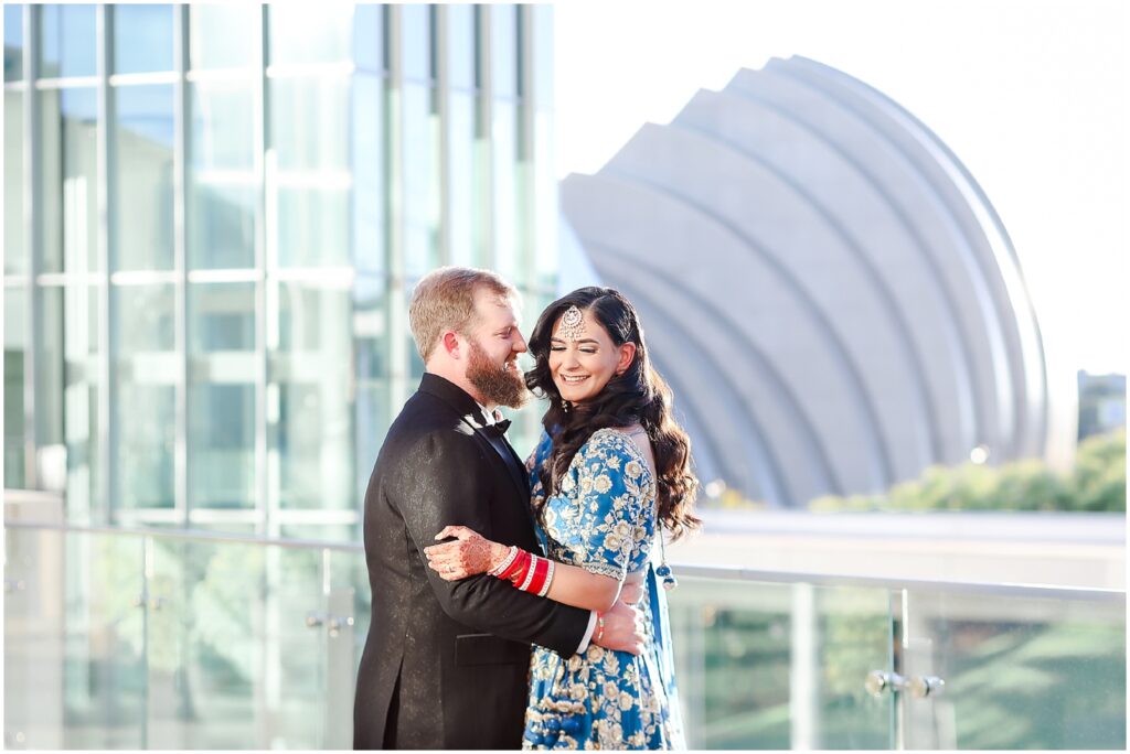 indian fusion wedding with gorgeous south asian langha 