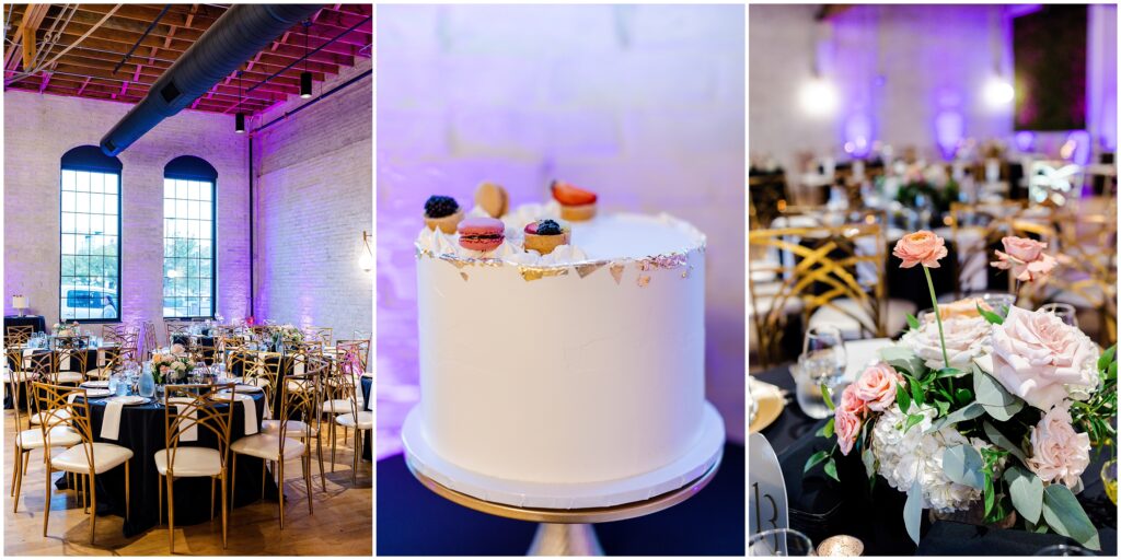 Elegant Indian Wedding Reception Venue at Loews, Kansas City, Illuminated with Romantic Lighting and Decor, Perfectly Captured by Mariam Saifan Photography