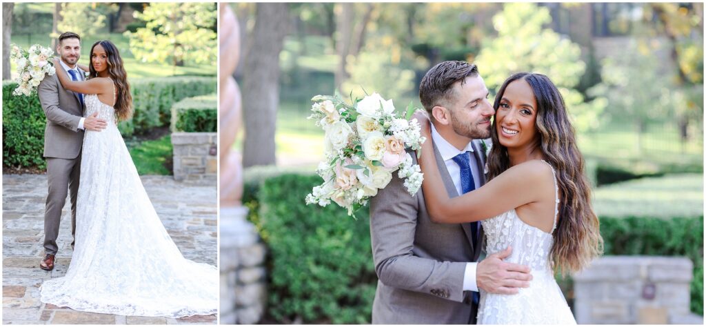 happy wedding couple photo 