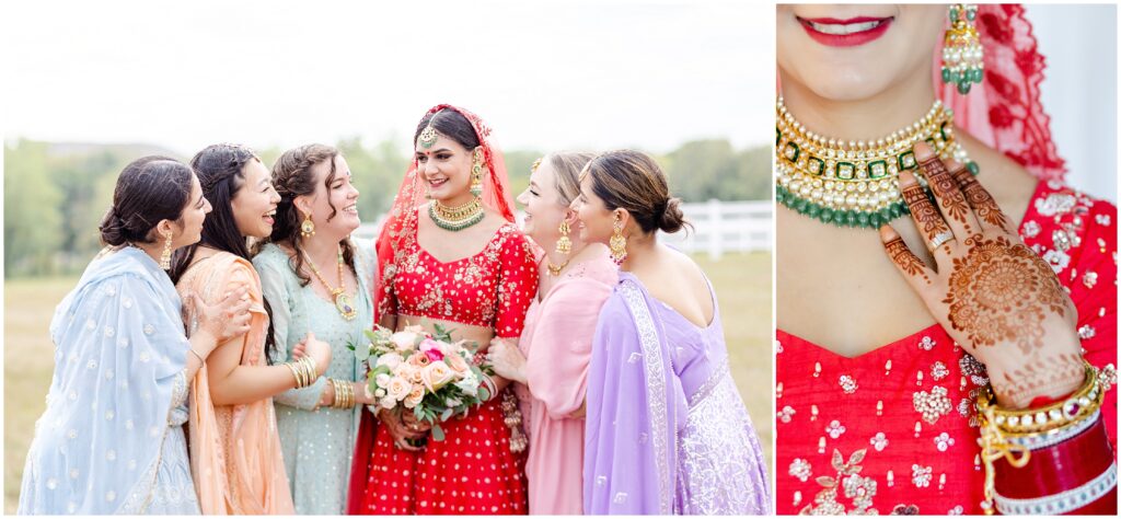 sikh indian wedding photography - red wedding dress - sangheet - fusion wedding at kansas city mildale farms by mariam saifan photography 