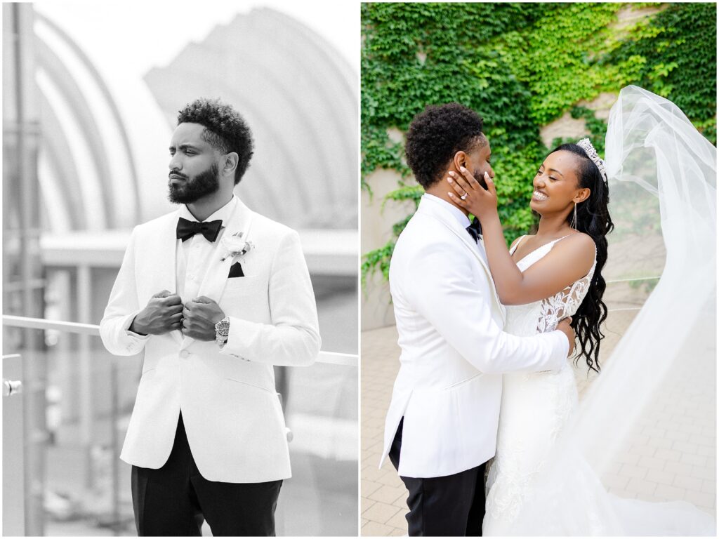 Ethiopian Black Wedding - POC Wedding Photographer - Epic Veil Photo - KC Film Photography - Wedding Photography Mariam Saifan - Looks like film 