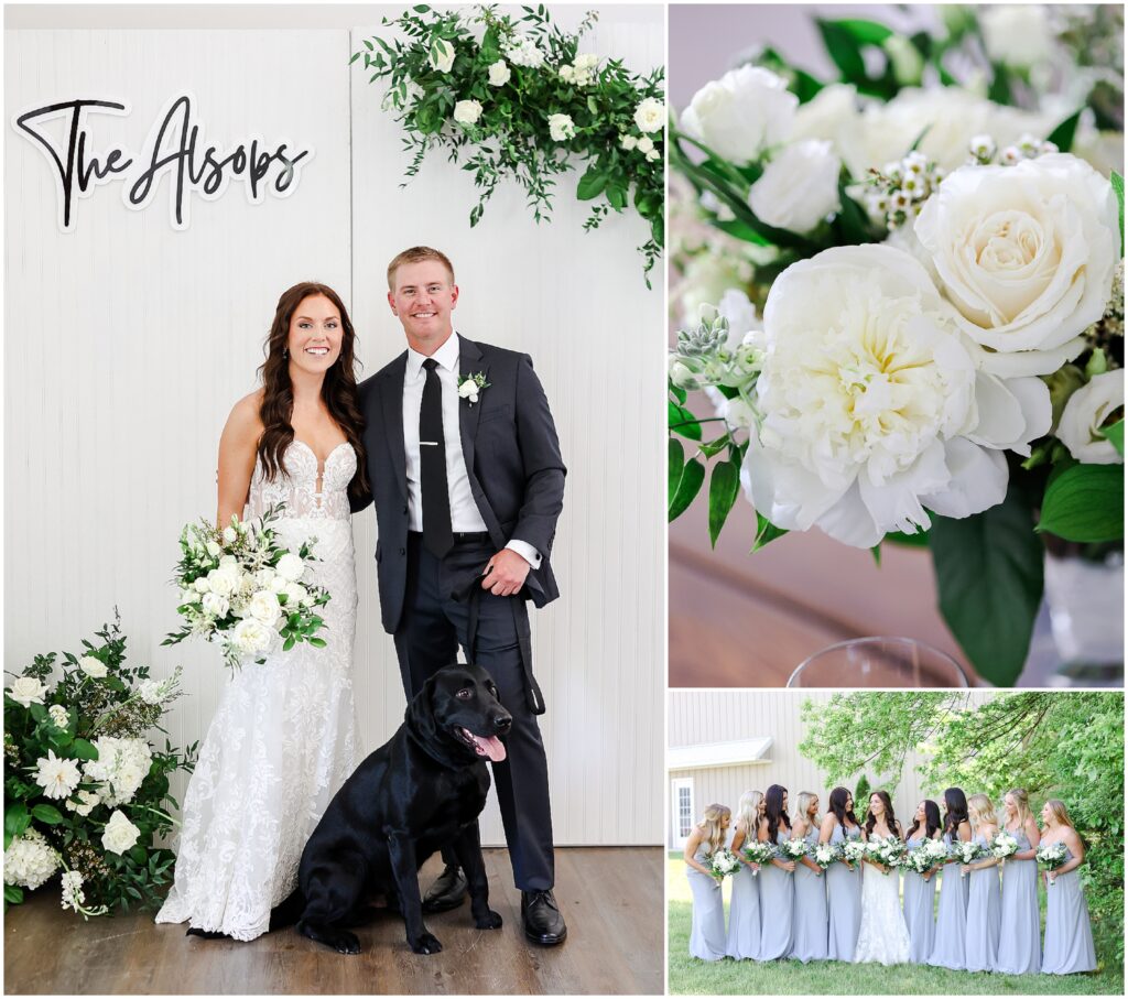 Wedding at the Farms at Woodend Springs in Kansas City - a Classic Summer Wedding - KC Wedding Photographer - Wedding photos with a dog - Mariam saifan photography
