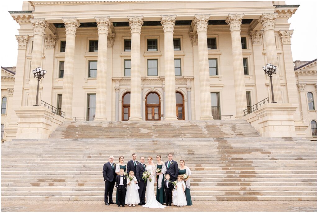 Topeka Capitol Wedding - Topeka Townsite Reception - Kansas Topeka Overland Park - Kansas City Wedding Photographer - Winter Wedding for Sara & Pat