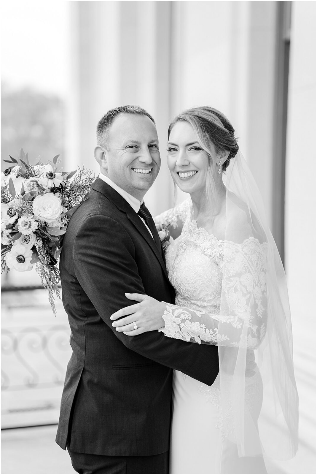 Topeka Capitol Wedding - Topeka Townsite Reception - Kansas Topeka Overland Park - Kansas City Wedding Photographer - Winter Wedding for Sara & Pat