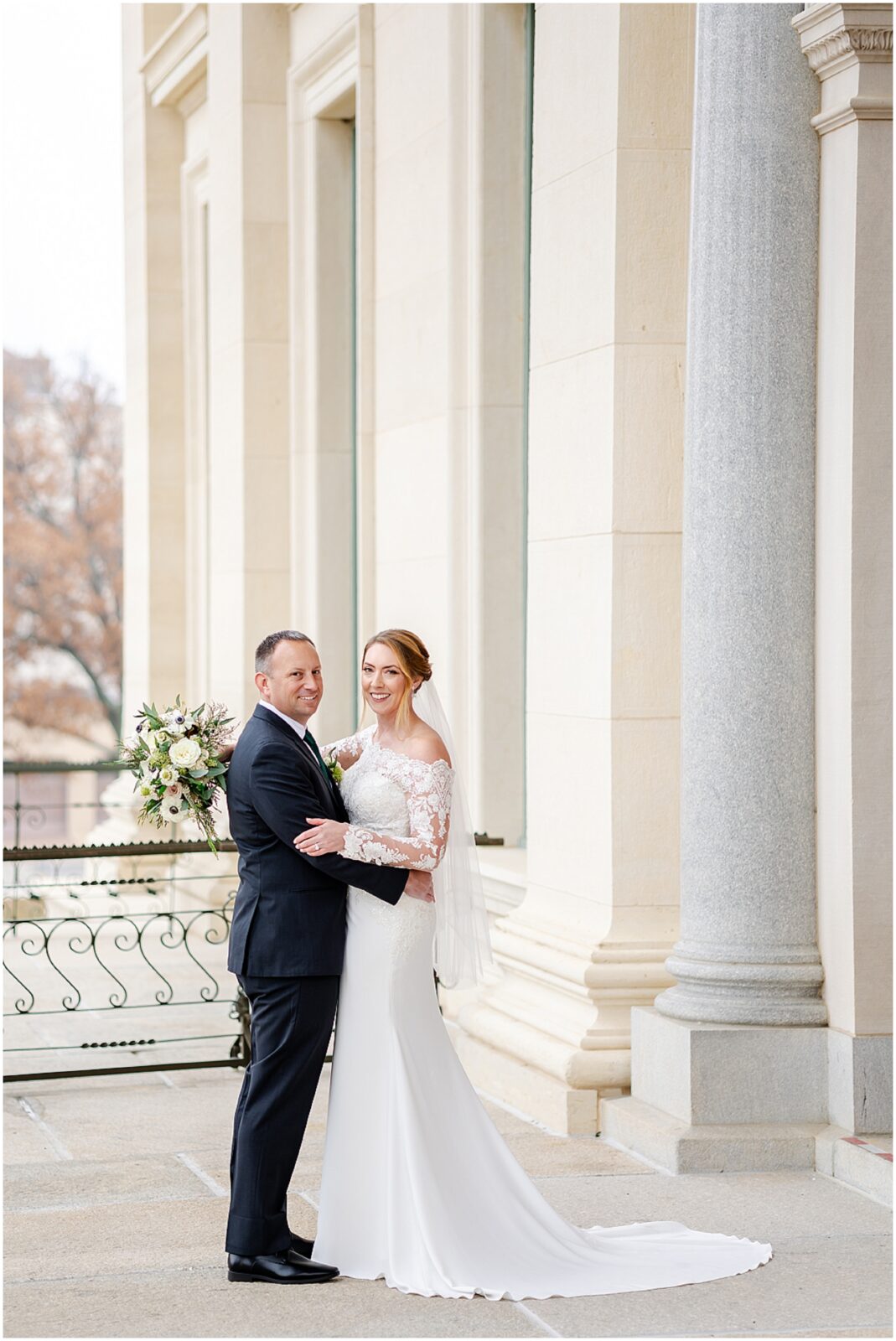 Topeka Capitol Wedding - Topeka Townsite Reception - Kansas Topeka Overland Park - Kansas City Wedding Photographer - Winter Wedding for Sara & Pat