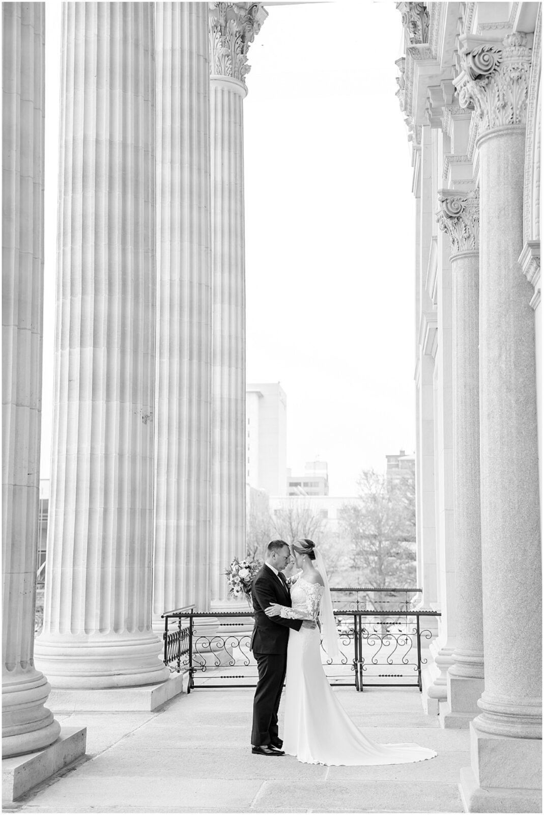 Topeka Capitol Wedding - Topeka Townsite Reception - Kansas Topeka Overland Park - Kansas City Wedding Photographer - Winter Wedding for Sara & Pat