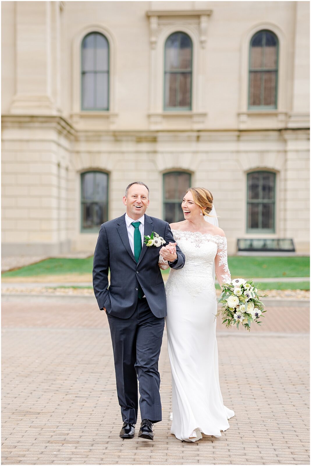 Topeka Capitol Wedding - Topeka Townsite Reception - Kansas Topeka Overland Park - Kansas City Wedding Photographer - Winter Wedding for Sara & Pat