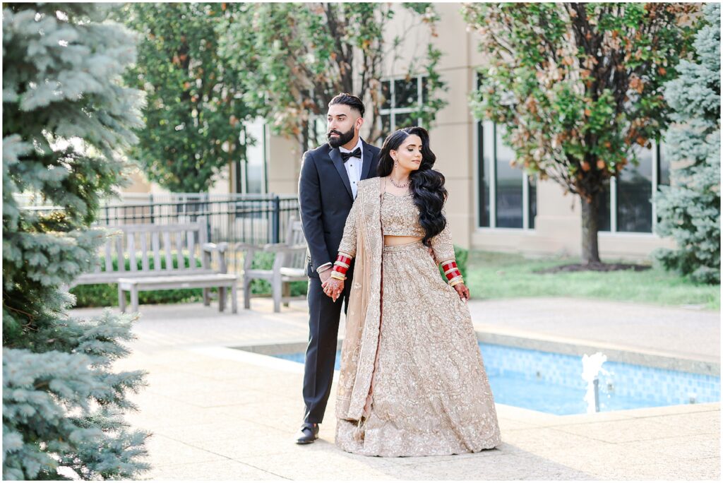 beautiful indian bridal makeup - indian wedding photography - south asian wedding photographer in kansas city & stl - indian wedding outfit - sikh indian wedding kansas city and stl wedding photography and videography