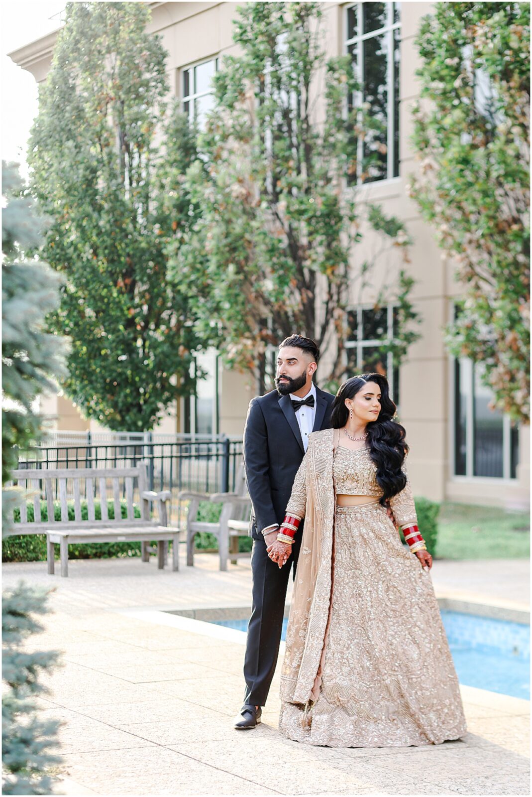 beautiful indian bridal makeup - indian wedding photography - south asian wedding photographer in kansas city & stl - indian wedding outfit - sikh indian wedding kansas city and stl wedding photography and videography