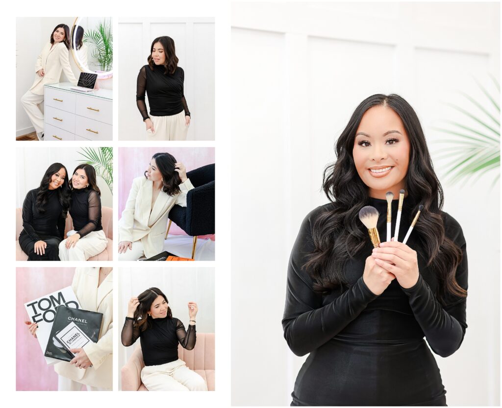Branding Photography in Kansas City - Headshots - Glam Shots - Social Media Photos for Branding - Branding Styled Shoot - Business Photos - KC Overland Park Wedding & Branding Photographer Mariam Saifan Photography
