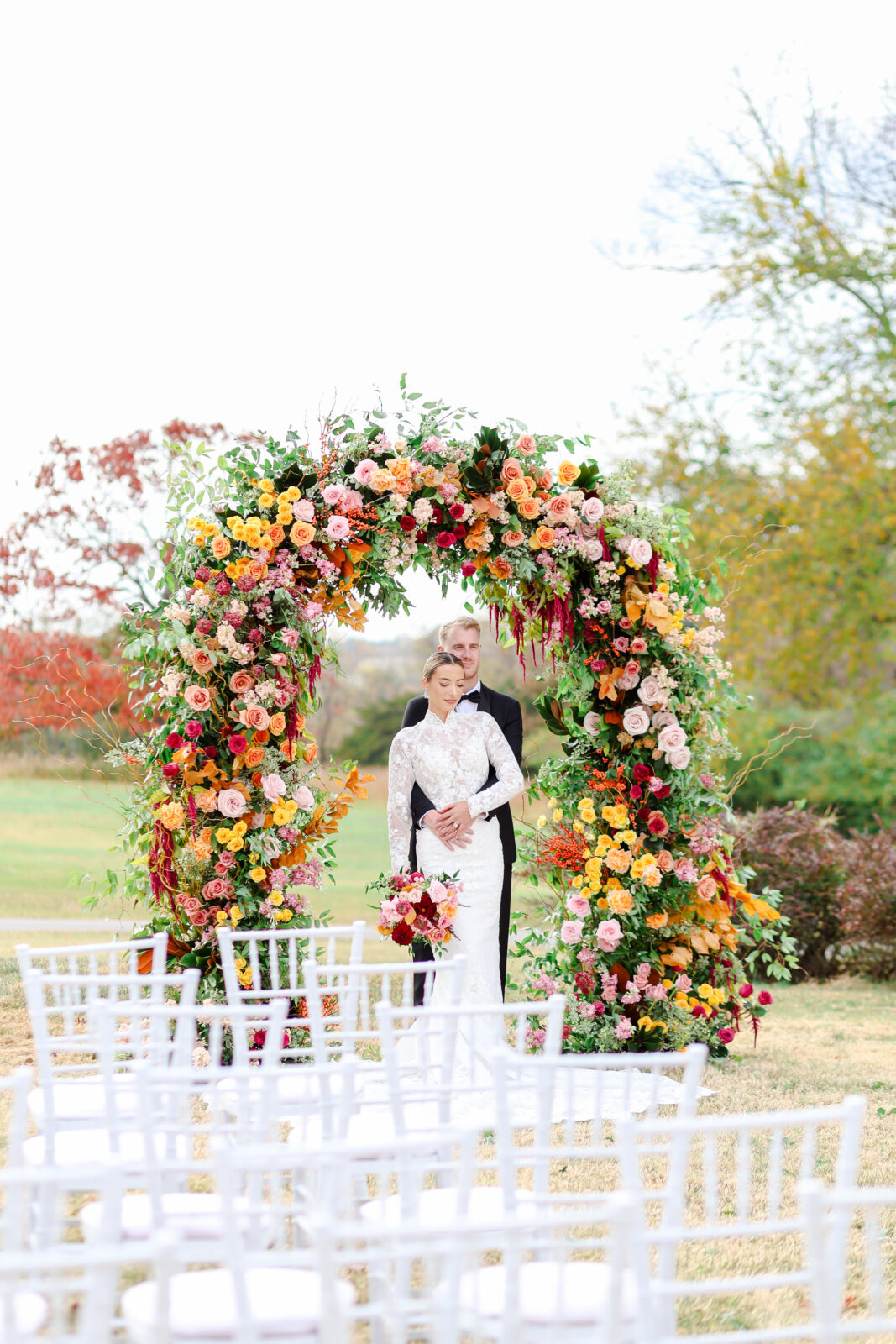 Arch flower ceremony - Longview Mansion Styled Shoot & Business Photography Workshop - Mariam Saifan Education - Kansas City Wedding Photographer - Indian South Asian Bollywood Styled Shoot - Flatlay Details - Bella Belle Shoes - Longview Mansion -