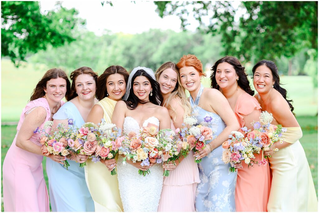 Colorful summer wedding at Kansas City Union Station photographed by Kansas City wedding photographer Mariam Saifan