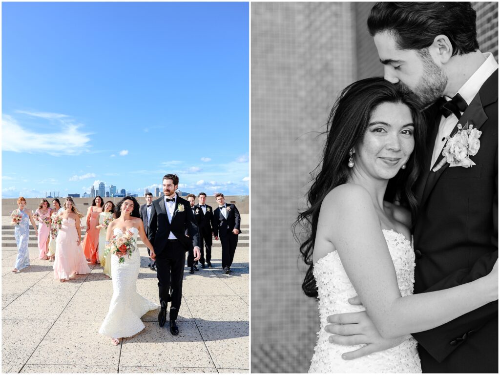 Joyful Kansas City wedding at Union Station captured by luxury Kansas City wedding photographer