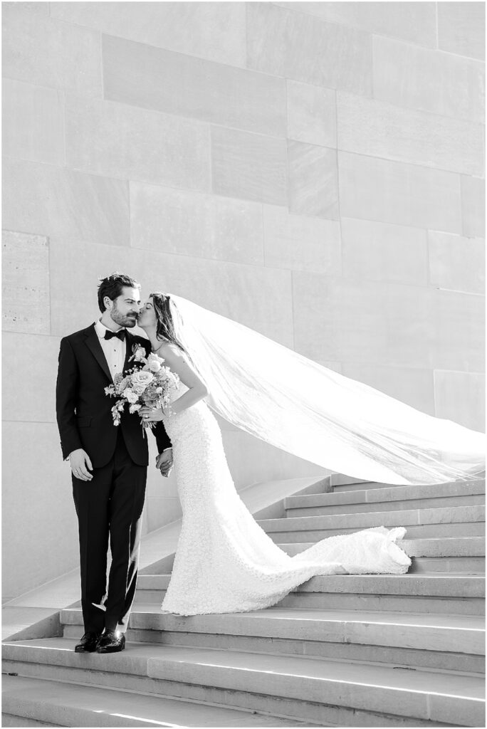 Joyful Kansas City wedding at Union Station captured by luxury Kansas City wedding photographer