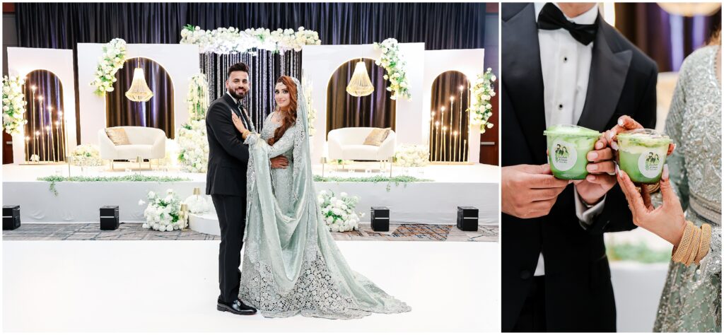Guests enjoying music by DJ Apanasangeet at a Pakistani valima reception – Kansas City Desi wedding photography
