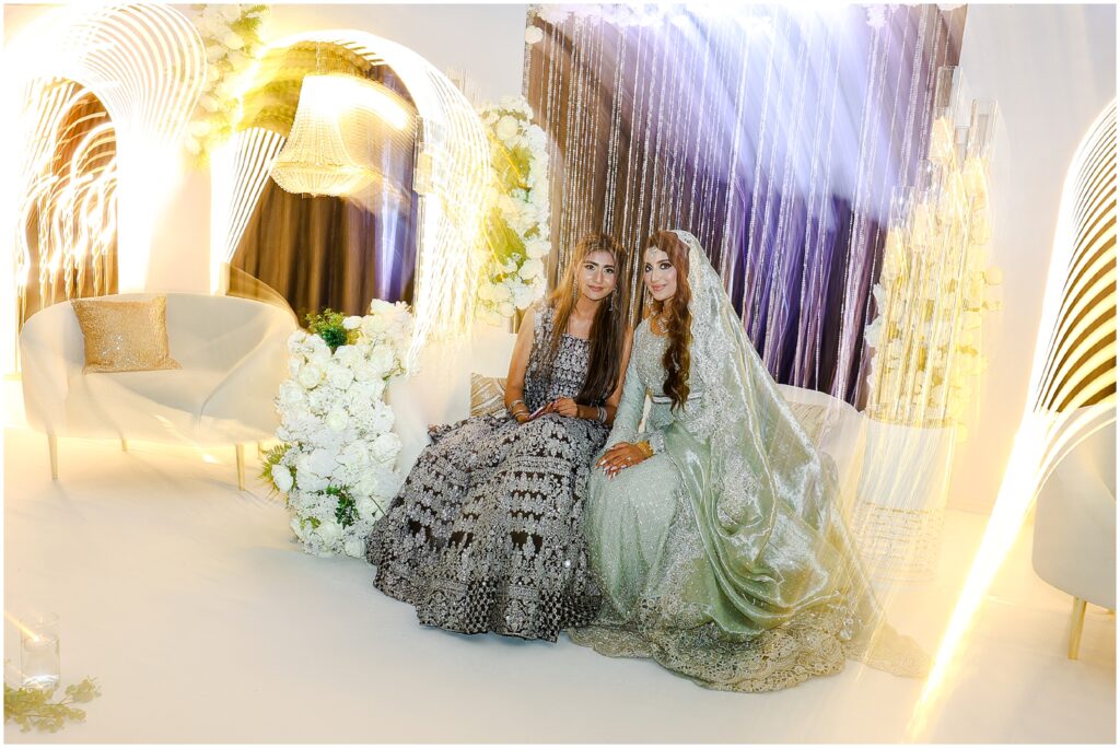 Guests enjoying music by DJ Apanasangeet at a Pakistani valima reception – Kansas City Desi wedding photography