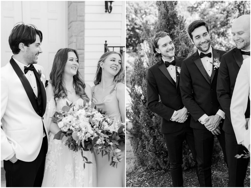 happy bridal party