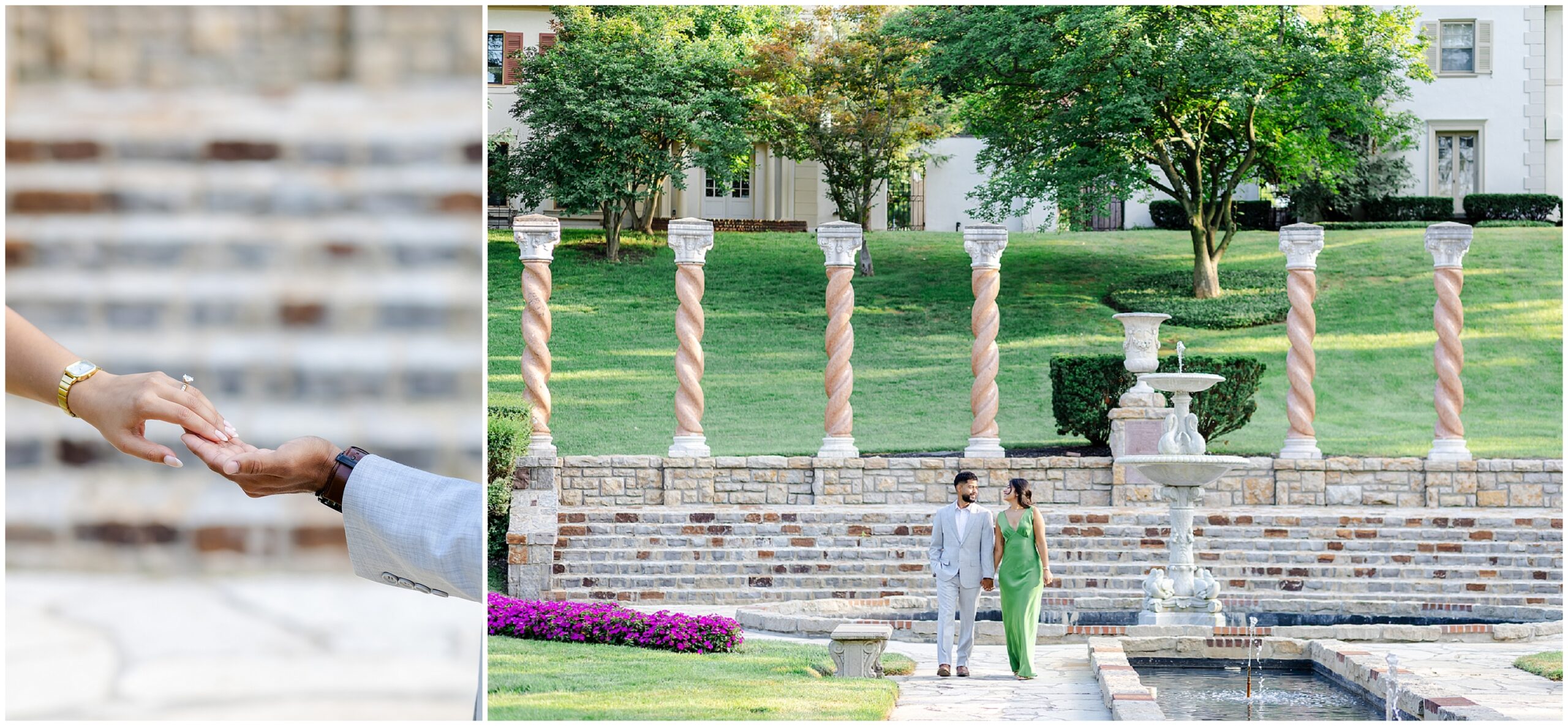 romantic engagement photos