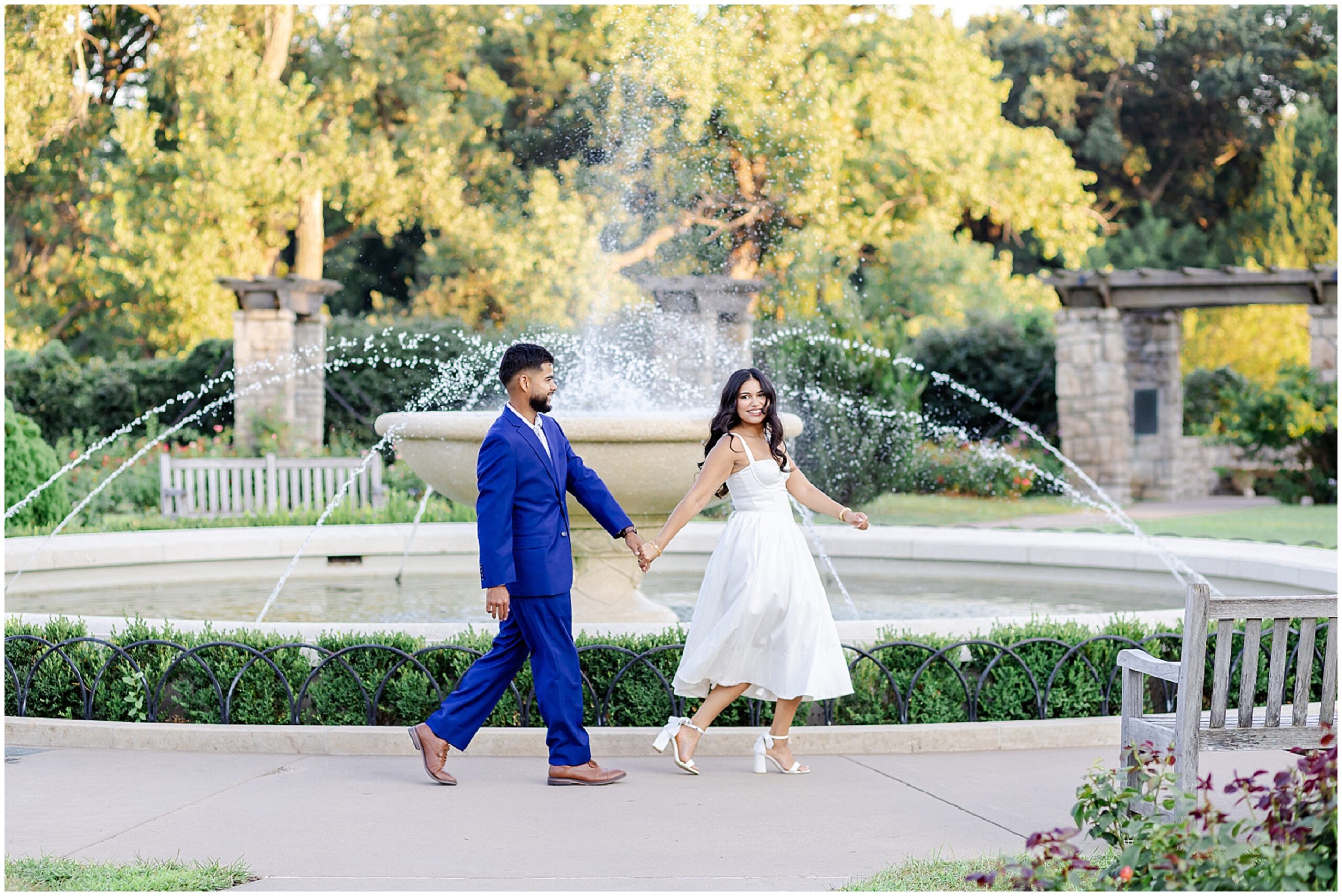 loose park kansas city engagement photos - kansas city wedding photographer - stl wedding photography