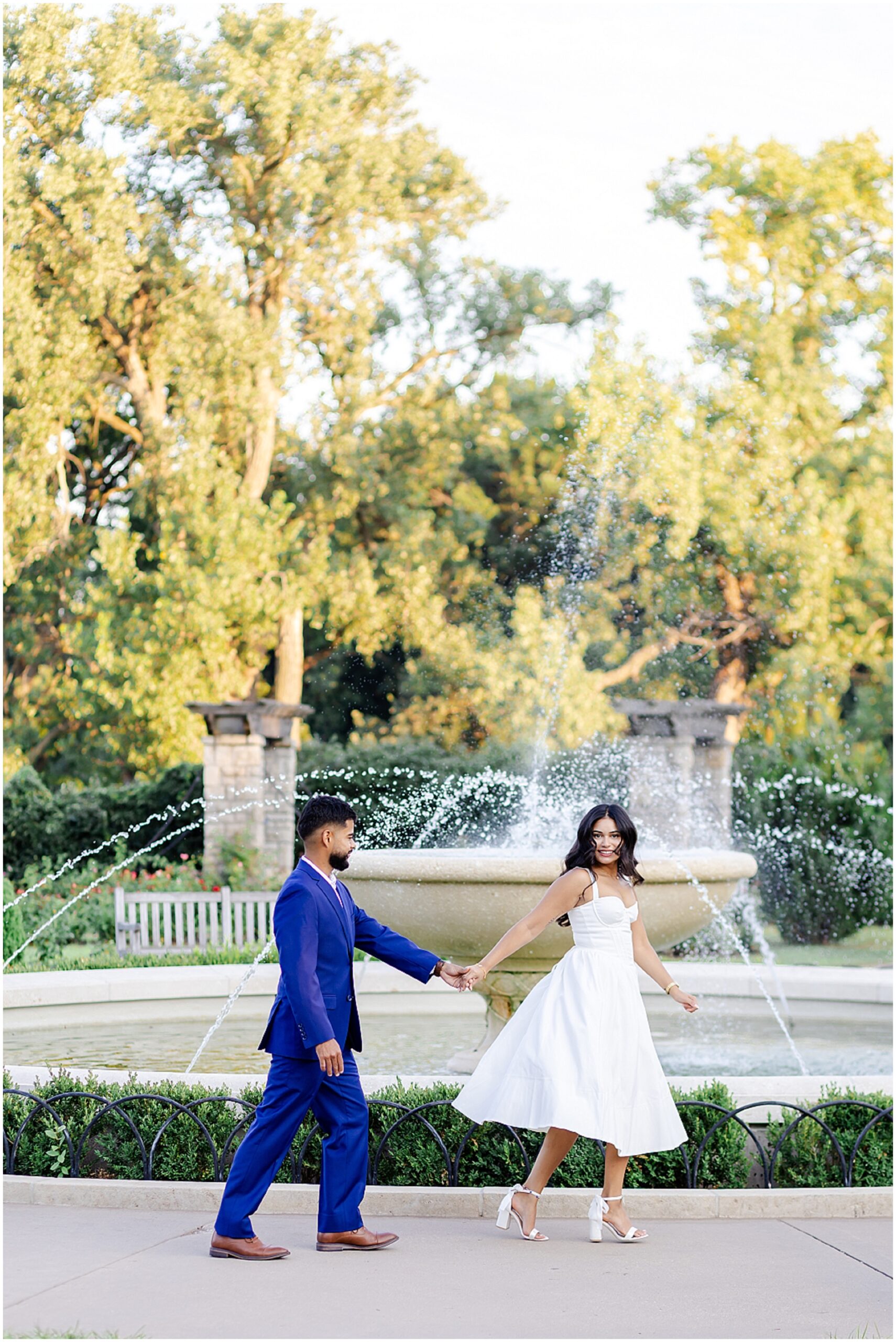loose park kansas city engagement photos - kansas city wedding photographer - stl wedding photography