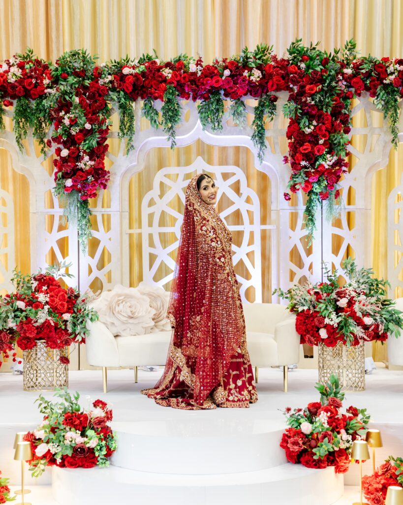 Pakistani South Asian Indian Wedding Photos - Reception in Kansas City at Overland Park Sheraton - Red Wedding Dress - Walima - Rukhsati - Photo & Video - Photography Kansas City