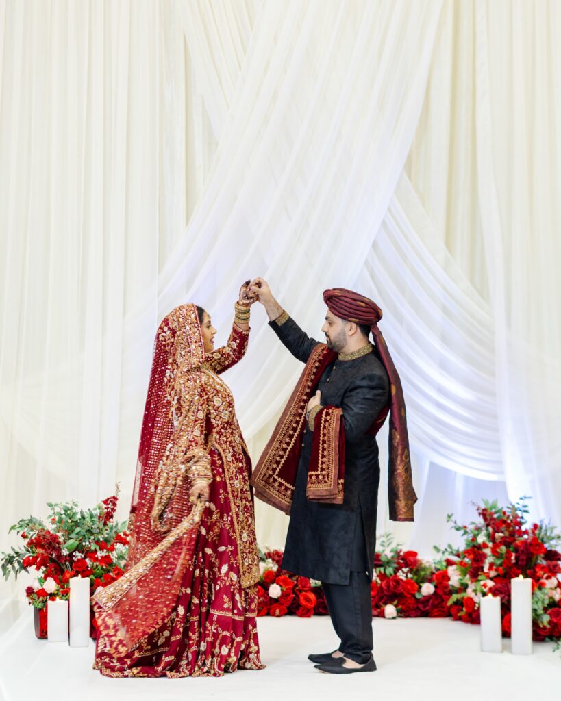 Pakistani South Asian Indian Wedding Photos - Reception in Kansas City at Overland Park Sheraton - Red Wedding Dress - Walima - Rukhsati - Photo & Video - Photography Kansas City